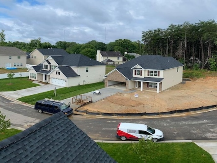 Newly constructed home inspected during a home inspection in Winston-Salem NC.