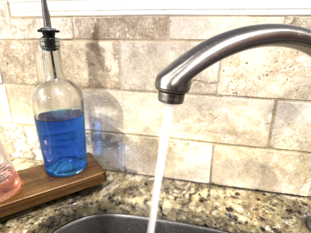 Discolored brown water from a faucet during a home water testing in Greensboro.